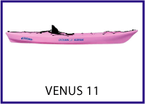 Venus sit on top kayak by Ocean Kayak