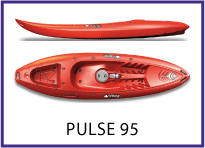 Pulse 95 sit on top kayak by Tootega